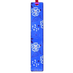 Blooming-seamless-pattern-blue-colors Large Book Marks by uniart180623