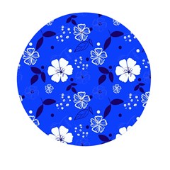 Blooming-seamless-pattern-blue-colors Mini Round Pill Box (pack Of 5) by uniart180623