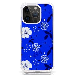 Blooming-seamless-pattern-blue-colors Iphone 14 Pro Tpu Uv Print Case