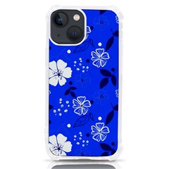 Blooming-seamless-pattern-blue-colors Iphone 13 Mini Tpu Uv Print Case