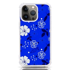 Blooming-seamless-pattern-blue-colors Iphone 13 Pro Tpu Uv Print Case by uniart180623