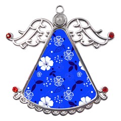 Blooming-seamless-pattern-blue-colors Metal Angel With Crystal Ornament