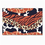 Mixed-animal-skin-print-safari-textures-mix-leopard-zebra-tiger-skins-patterns-luxury-animals-textur Postcards 5  x 7  (Pkg of 10) Front