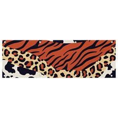 Mixed-animal-skin-print-safari-textures-mix-leopard-zebra-tiger-skins-patterns-luxury-animals-textur Banner And Sign 9  X 3  by uniart180623