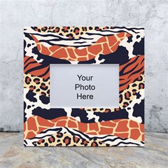 Mixed-animal-skin-print-safari-textures-mix-leopard-zebra-tiger-skins-patterns-luxury-animals-textur White Box Photo Frame 4  X 6  by uniart180623