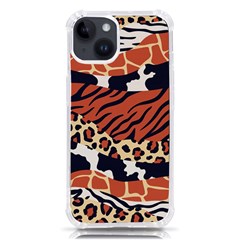 Mixed-animal-skin-print-safari-textures-mix-leopard-zebra-tiger-skins-patterns-luxury-animals-textur Iphone 14 Tpu Uv Print Case by uniart180623