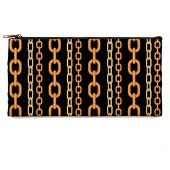 Gold-chain-jewelry-seamless-pattern Pencil Case by uniart180623