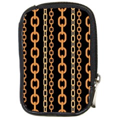 Gold-chain-jewelry-seamless-pattern Compact Camera Leather Case by uniart180623