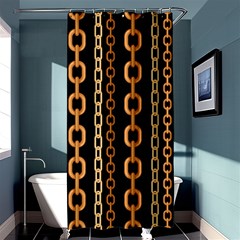 Gold-chain-jewelry-seamless-pattern Shower Curtain 36  X 72  (stall)  by uniart180623