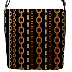 Gold-chain-jewelry-seamless-pattern Flap Closure Messenger Bag (s) by uniart180623