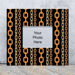 Gold-chain-jewelry-seamless-pattern White Wall Photo Frame 5  X 7  by uniart180623