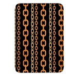 Gold-chain-jewelry-seamless-pattern Rectangular Glass Fridge Magnet (4 pack) Front