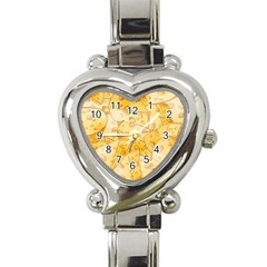 Cheese-slices-seamless-pattern-cartoon-style Heart Italian Charm Watch by uniart180623