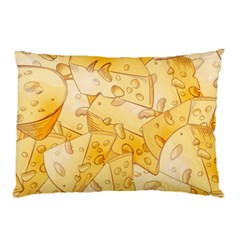 Cheese-slices-seamless-pattern-cartoon-style Pillow Case by uniart180623