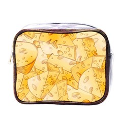 Cheese-slices-seamless-pattern-cartoon-style Mini Toiletries Bag (one Side) by uniart180623