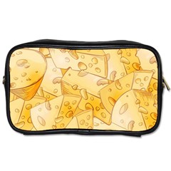 Cheese-slices-seamless-pattern-cartoon-style Toiletries Bag (two Sides) by uniart180623