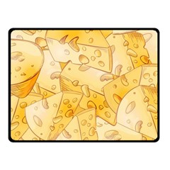 Cheese-slices-seamless-pattern-cartoon-style Fleece Blanket (small) by uniart180623