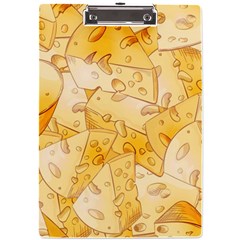 Cheese-slices-seamless-pattern-cartoon-style A4 Acrylic Clipboard by uniart180623