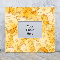 Cheese-slices-seamless-pattern-cartoon-style White Wall Photo Frame 5  X 7  by uniart180623