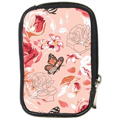 Beautiful-seamless-spring-pattern-with-roses-peony-orchid-succulents Compact Camera Leather Case by uniart180623