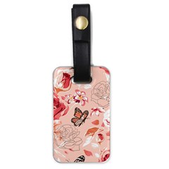 Beautiful-seamless-spring-pattern-with-roses-peony-orchid-succulents Luggage Tag (one Side) by uniart180623