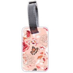 Beautiful-seamless-spring-pattern-with-roses-peony-orchid-succulents Luggage Tag (two Sides) by uniart180623