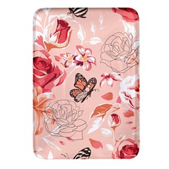 Beautiful-seamless-spring-pattern-with-roses-peony-orchid-succulents Rectangular Glass Fridge Magnet (4 Pack)