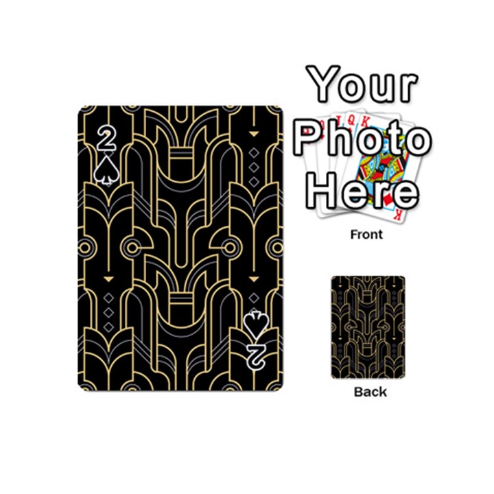 Art-deco-geometric-abstract-pattern-vector Playing Cards 54 Designs (Mini)