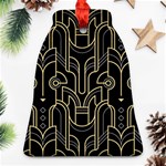 Art-deco-geometric-abstract-pattern-vector Bell Ornament (Two Sides) Front