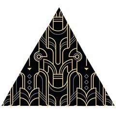 Art-deco-geometric-abstract-pattern-vector Wooden Puzzle Triangle by uniart180623