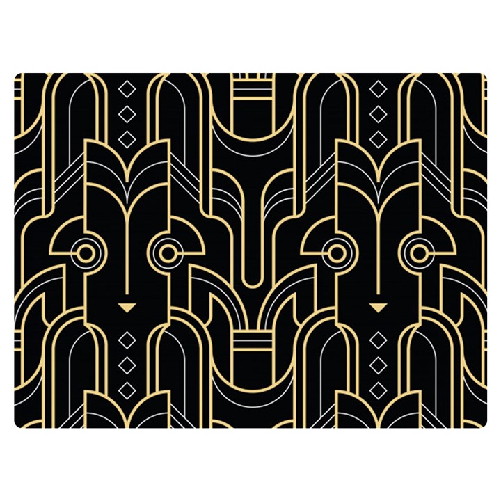 Art-deco-geometric-abstract-pattern-vector Premium Plush Fleece Blanket (Extra Small)