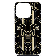 Art-deco-geometric-abstract-pattern-vector Iphone 14 Pro Black Uv Print Case