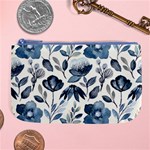 Indigo-watercolor-floral-seamless-pattern Large Coin Purse Front