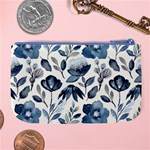 Indigo-watercolor-floral-seamless-pattern Large Coin Purse Back