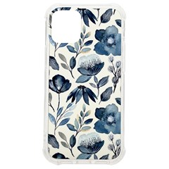 Indigo-watercolor-floral-seamless-pattern Iphone 12 Mini Tpu Uv Print Case	 by uniart180623