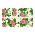 Cute-pink-flowers-with-leaves-pattern Magnet (Rectangular) Front