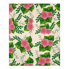 Cute-pink-flowers-with-leaves-pattern Shower Curtain 60  X 72  (medium) 