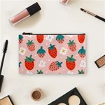 Strawberry-seamless-pattern Cosmetic Bag (Small) Front