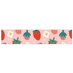 Strawberry-seamless-pattern Small Premium Plush Fleece Scarf by uniart180623