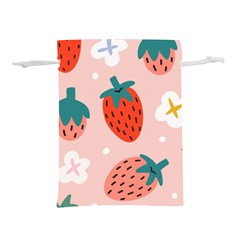 Strawberry-seamless-pattern Lightweight Drawstring Pouch (s) by uniart180623