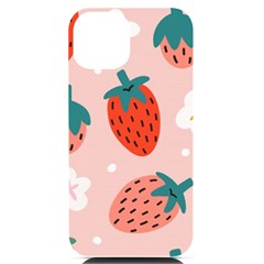 Strawberry-seamless-pattern Iphone 14 Black Uv Print Case