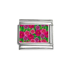 Background-cute-flowers-fuchsia-with-leaves Italian Charm (9mm) by uniart180623