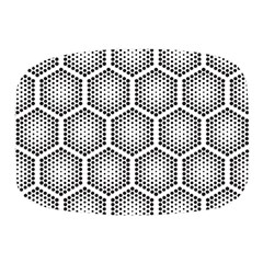 Halftone-tech-hexagons-seamless-pattern Mini Square Pill Box by uniart180623