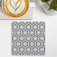 Halftone-tech-hexagons-seamless-pattern Uv Print Square Tile Coaster  by uniart180623