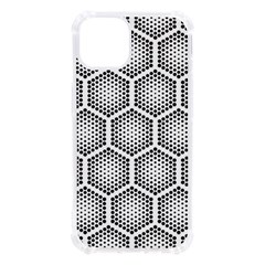 Halftone-tech-hexagons-seamless-pattern Iphone 13 Tpu Uv Print Case by uniart180623