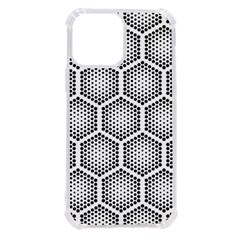 Halftone-tech-hexagons-seamless-pattern Iphone 13 Pro Max Tpu Uv Print Case by uniart180623