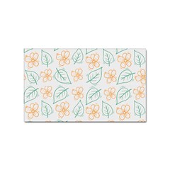 Hand-drawn-cute-flowers-with-leaves-pattern Sticker Rectangular (10 Pack) by uniart180623