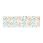 Hand-drawn-cute-flowers-with-leaves-pattern Sticker Bumper (100 pack) Front