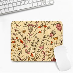 Seamless-pattern-with-different-flowers Small Mousepad by uniart180623