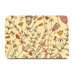 Seamless-pattern-with-different-flowers Plate Mats by uniart180623